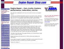 Tablet Screenshot of enginerepairshop.com
